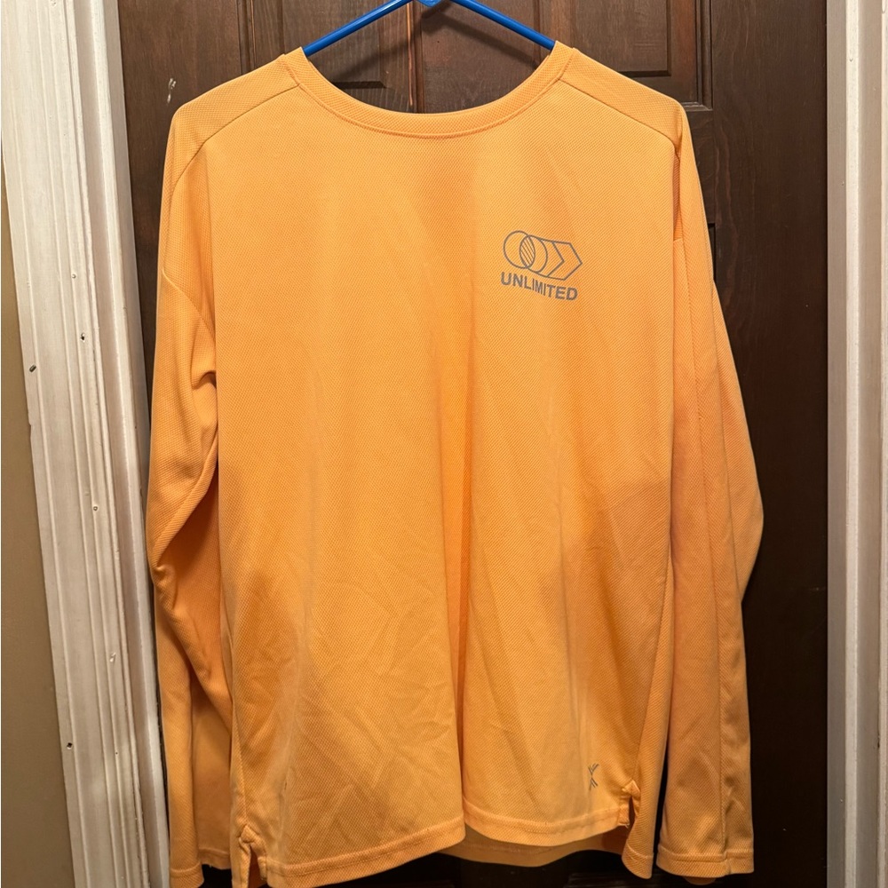 Boys Size 18-20 Husky Long Sleeve Yellow Unlimited Shirt